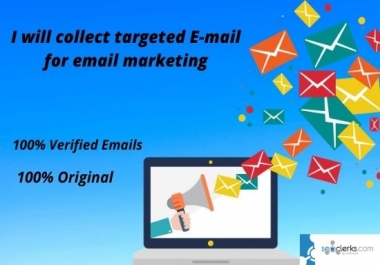 I will collect any Niche Targeted Verified email list for email marketing