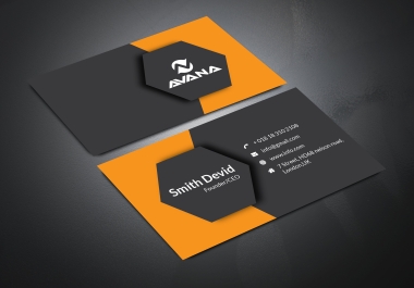 I well design a professional And luxury Business card design