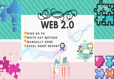I will create top notch 50 da pa web 2 0 backlinks