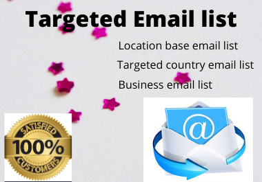 Provide you 1000 email list for your targeted marketing