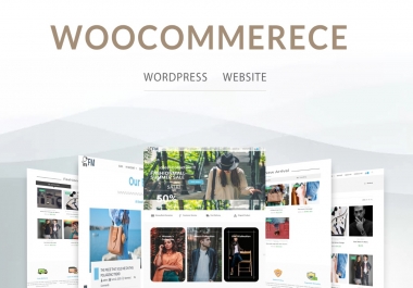I will create ecommerce website and online store with woocommerce