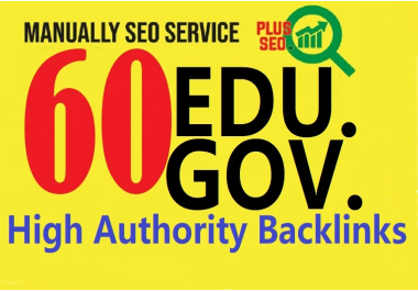 I will do 60 manually high authority pr9, edu dofollow backlinks for off page SEO