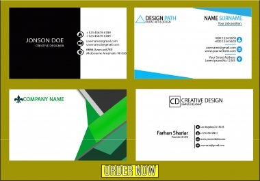 I will make professional and awsome Stylish business cards for you