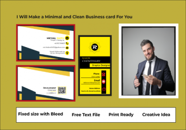 design a decent and perfect business card