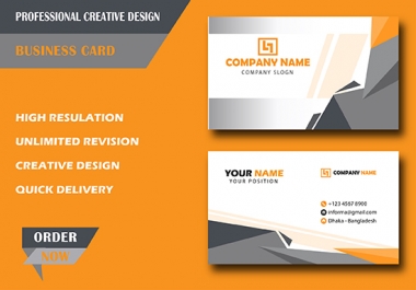 I will do new professional business card for you