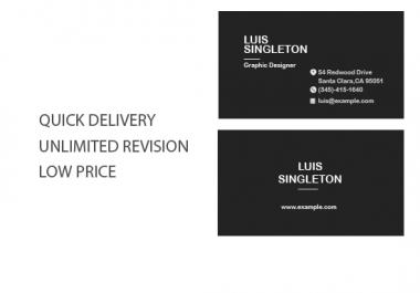 Make Stylish Professional Business card for you