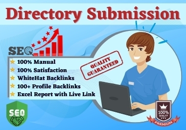 I will do 100+ directory submission Backlinks Manually