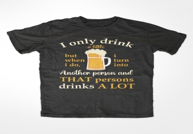 I will do awesome t shirt design typography graphic t shirt designs also for pod