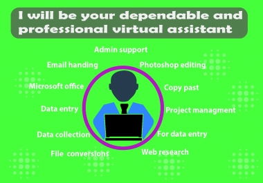 I will be your professional virtual assistant for any kinds of tasks