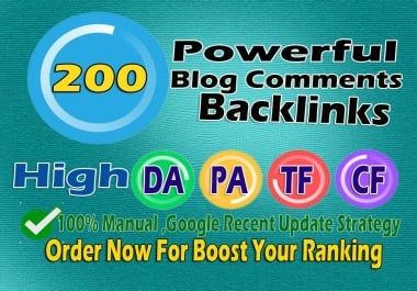 Increase Ranking with 200 Unique Domain High Authority Backlinks PA DA TF CF Upto 100