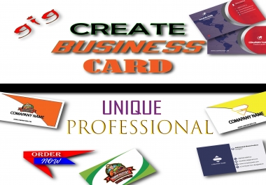 I will do business card design will be unique professional