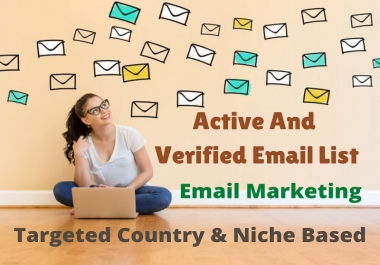 1000 verified and active email list for your email marketing