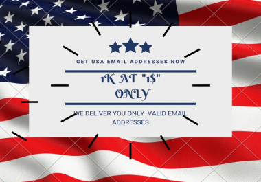 Get 1K U.S.A based Bulk mail addresses