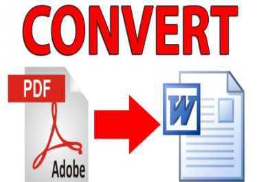 I will do any kind of data entry work of your business PDF to Word File