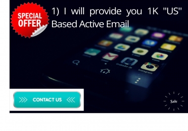 I will provide you 1K US Based Active Email