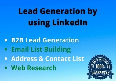 I will do targeted b2b lead generation with prospect list