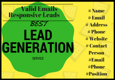 I will generate targeted leads and find valid email address