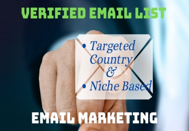 1000 verified & active email list for your email marketing