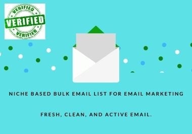 I will collect niche based bulk email list for email marketing
