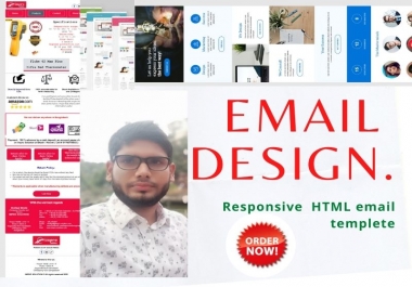 I will Design HTML email templates