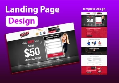 I will create responsive wordpress landing page design,  elementor landing page