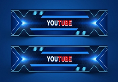 I will design your YouTube art / banner professionally at a very low cost.