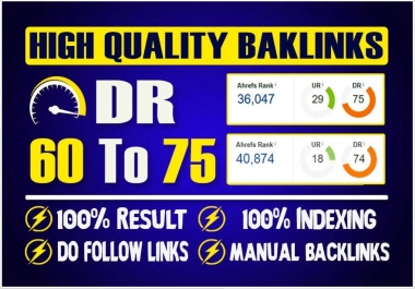 Provide 100 DO-FOLLOW backlinks from 100+ high DA in 24 hours 3000+ Backlinks index automatically