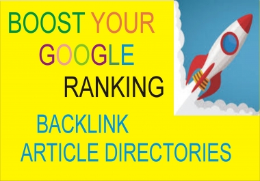 200 Article Directories Backlinks To provide Google Ranking Improves