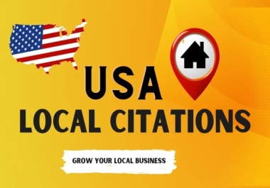 I will do 50 USA local citations USA local listing for google my business ranking