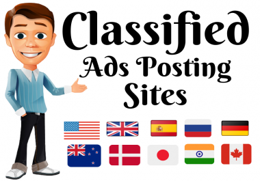 I will do 25 classified ads posting your website top rated sites