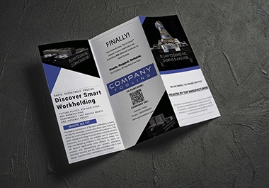 I will design attractive trifold brochure,  flyer,  leaflet etc