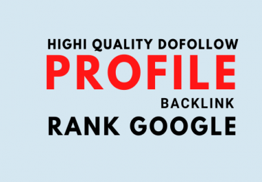 I will provide 20 do follow high da profile backlinks for you