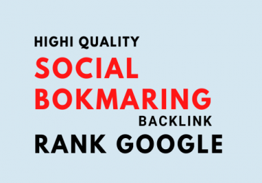 I will do 50 plus social bookmarking submission with high quality backlinks