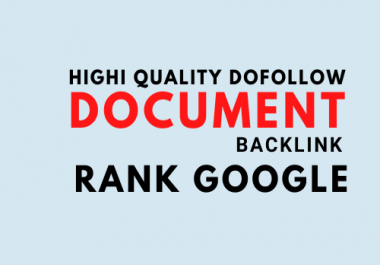 I will do 25 document sharing high quality backlink