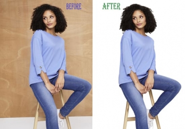 I will do hair masking in photoshop of your photo