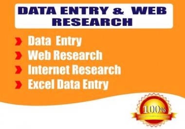 I will do data gathering,  web research,  web analysis and data extraction