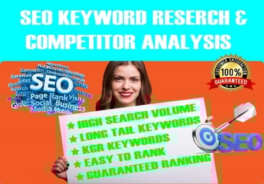 I will do keyword research I am an expert in keyword research