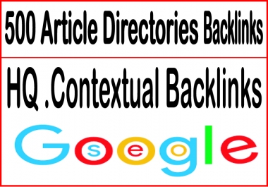 500 Article Directories Backlinks contextual backlinks