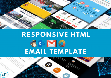 I will design a professional responsive HTML email template or email newsletter