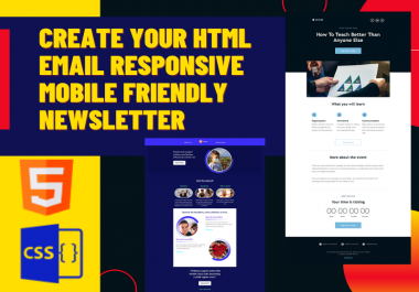 Create your Responsive email newsletter template
