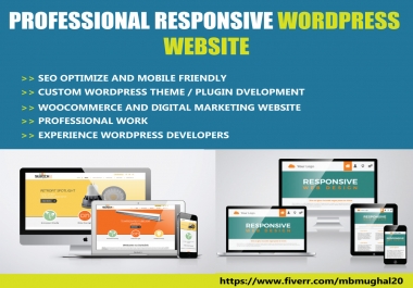 Design A SEO Optimize Professional And Responsive WordPress Website