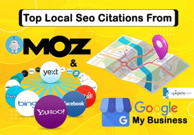 I will create citations for local SEO from Yext and Moz