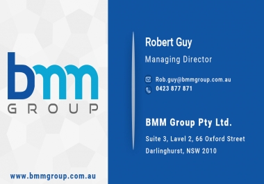 create an professional,  unique business card