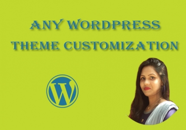 any WordPress theme customization