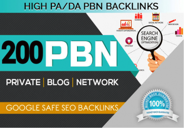 I will manually create 200 pbn backlinks with high domain authority