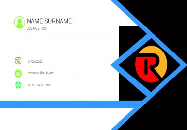 I will make to modern business card