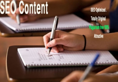 I will write an engaging SEO optimized content