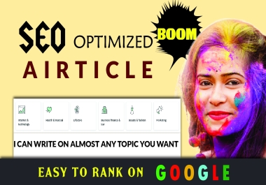 I will write SEO optimized content for your website or blog