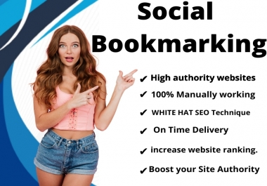 I Will Create Manually 60 Social Bookmarking Backlinks For increase your website rank