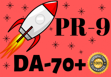 Provide you manually 30 PR9-DA70 backlinks